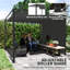 2.27m x 3m x 3m Aluminum Pergola-158394562