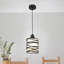 Luminaire suspendu cylindrique à 1 lumière Levona-504177631-504177628