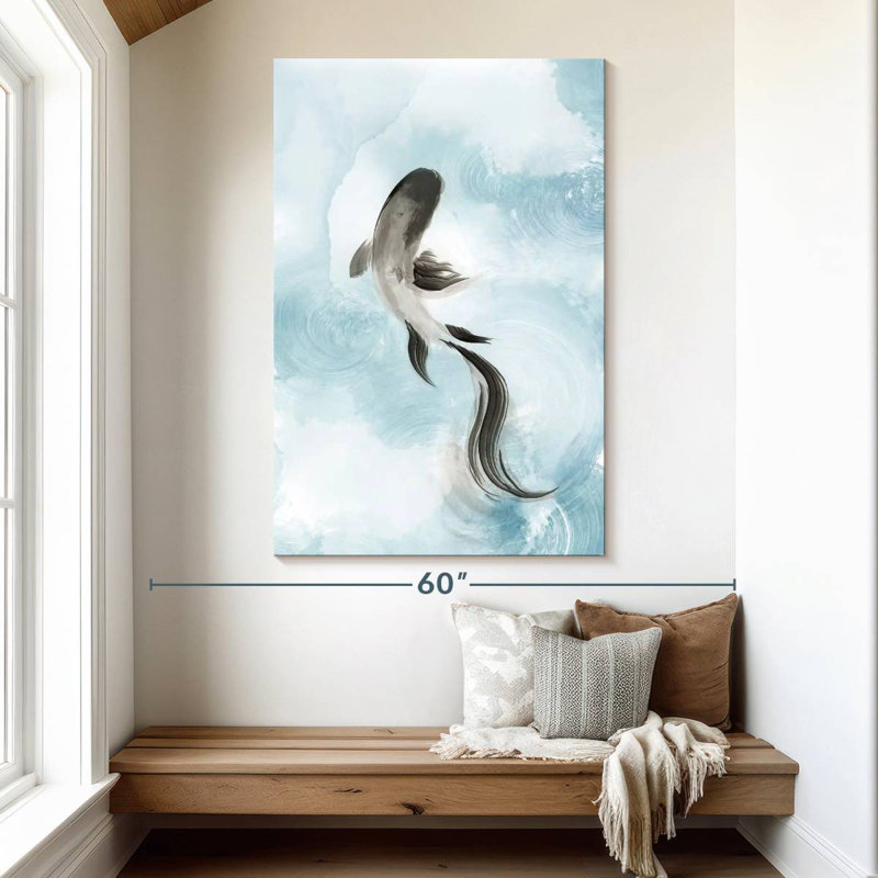 Brampt Swimming Carp I, 51" H x 34" W