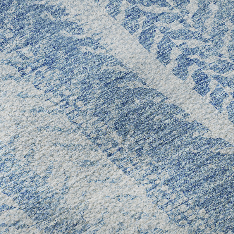 Tapis de qualité supérieure lavable à la machine Prisco Sky, Rectangle 9 pi x 12 pi