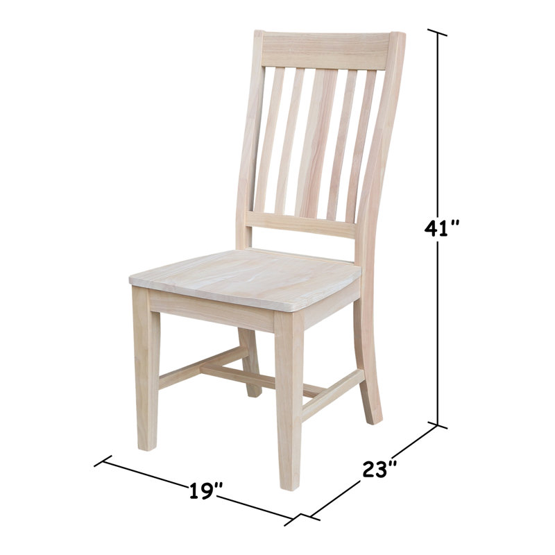 Chaise en bois massif Benson