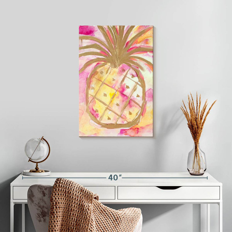 Ananas or rose Yarlin, H 24 po x l 16 po