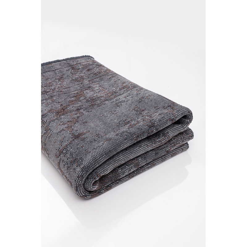 Rapture Gray Brown Oriental Luxury Area Rug, Rectangle 7'10" x 11'2"