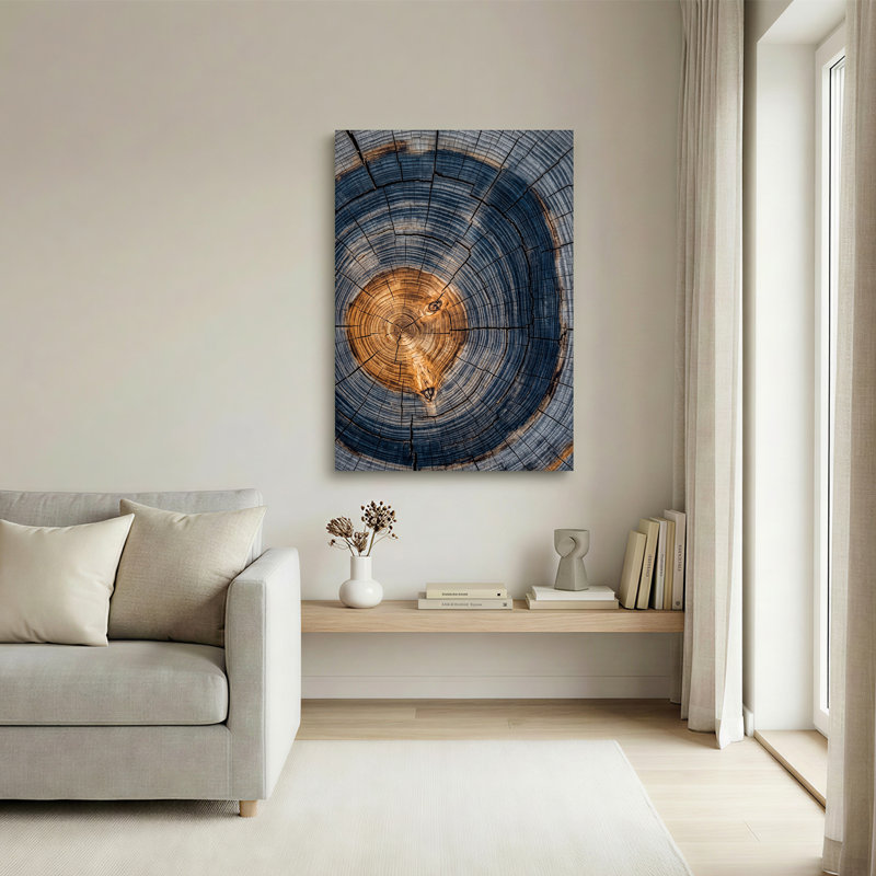 «Blue and Brown», H 24 po x l 18 po