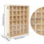 Boîte de présentation en bois à 30 grilles pour cristaux, pierres, minéraux, objets de collection réglables