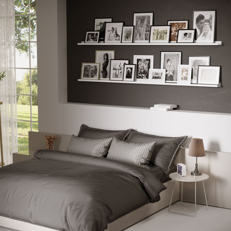 DENVER 2 Piece Floating Shelf, White