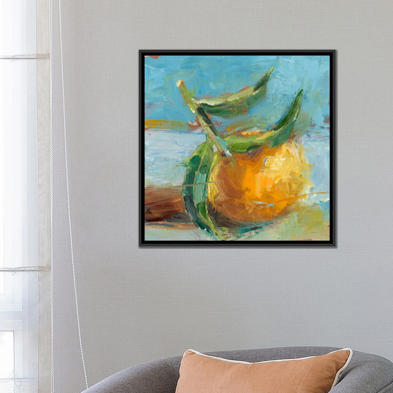 « impressionniste fruit study iii », reproduction sur toile, H 18 po x l 18 po x P 1,5 po, Toile avec cadre noir