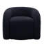 Fauteuil demi-tonneau pivotant rembourré Aunna-249351912