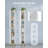 4-Tier Narrow Tall Storage Cabinet, Slim Bathroom Storage Cabinet with 4 Adjustable Feet and Shelves, Bathroom Organization for Small Space, Kitchen, Living Room, Laundry Room-1347298055