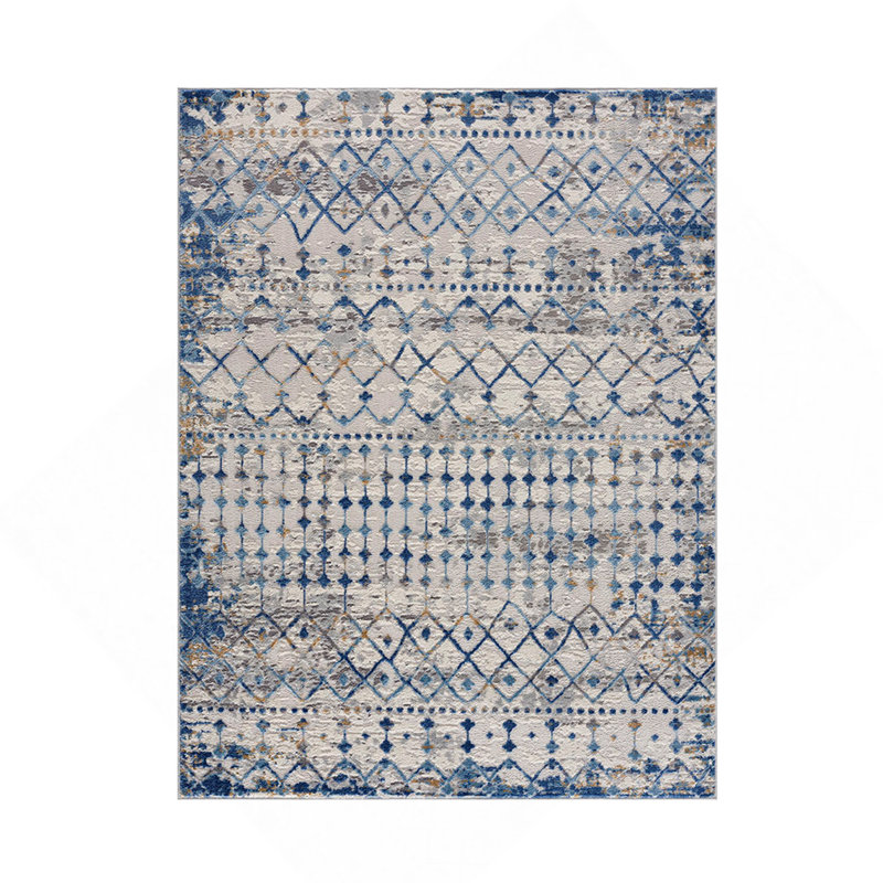 Moroccan Global Woven Area Rug, Rectangle 5'3" x 7'