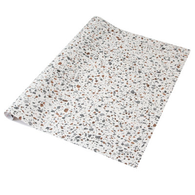 Lathan 67.5cm x 2m Stone Self-adhesive Vinyl Wrap for Doors and Worktops