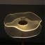 Lampe de table à DEL en acrylique cuivré doré pour salon, lampe de chevet pour chambre à coucher, lampe à DEL