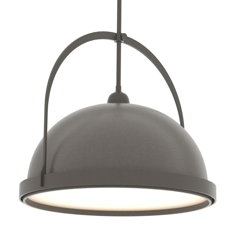 Atlas 1 - Light Single Dome Pendant, 22.3" - 67.3", Dark Smoke, Dark Smoke