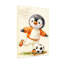 Animaux, pingouin, joueur de football, orange, uniforme-1850171399