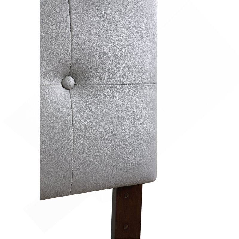 Stylish Light Grey Adjustable Headboard, Light Gray, Twin