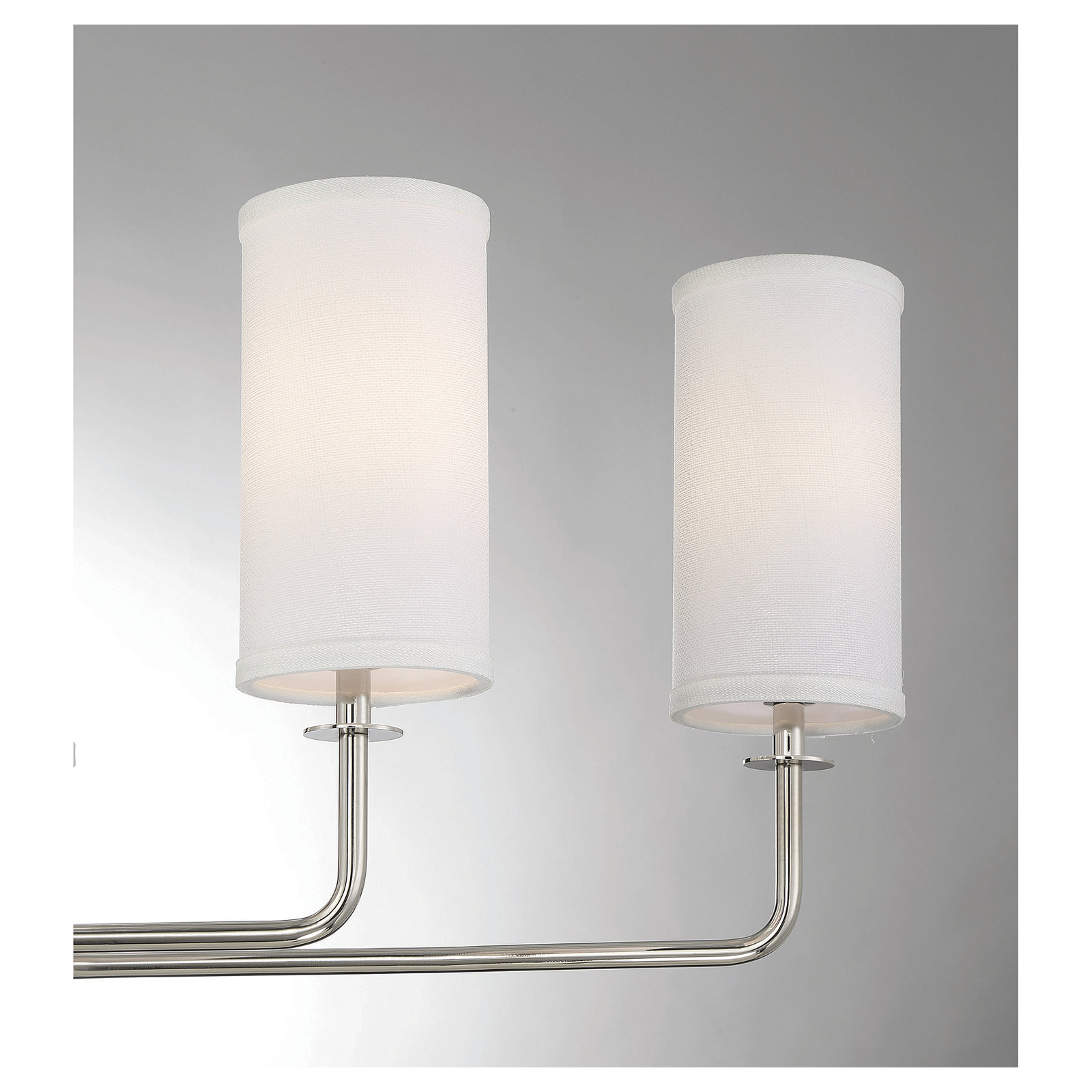 6 - Light Dimmable Chandelier, Nickel