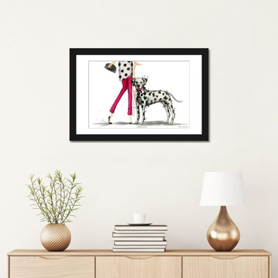 Girls Best Friend, Darla And Her Dalmatian by Bella Pilar - Gallery-Wrapped Canvas Giclée