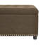 Polyester Upholstered Storage Bench-840463240