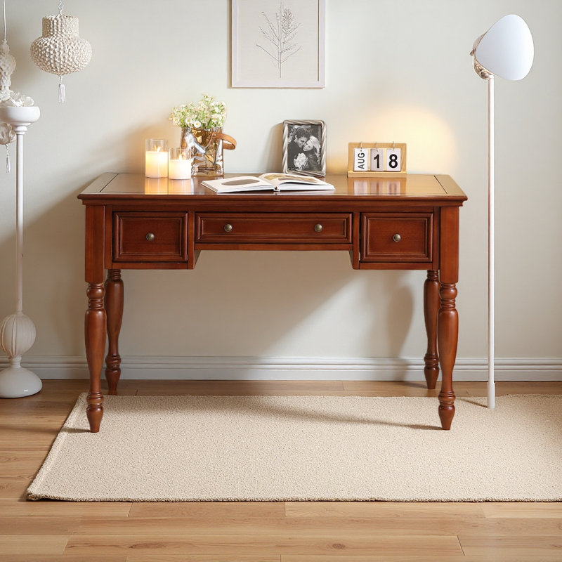 Elegant Boxwood Solid Wood Desk