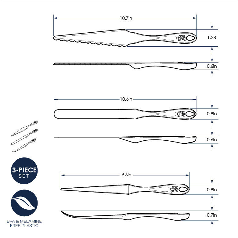 Bundt® 3 Piece Pastry Tool Set