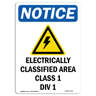 SignMission OSha Notice Electrically Classified Sign with Symbol | Wayfair