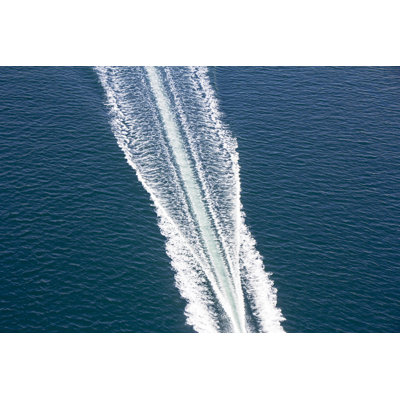 Speed Boats Trace - Wrapped Canvas Print