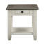 Table basse et table de bout 1 pièce avec tiroir et tablette inférieure-437509253