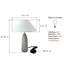 LAMPE DE TABLE Sable soufflé
