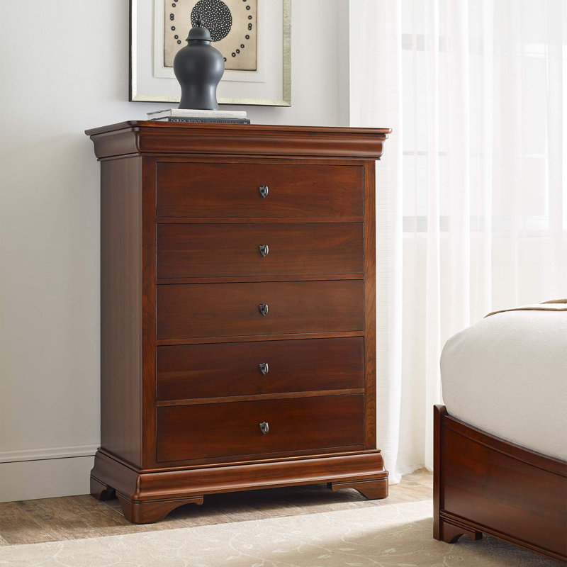 Marseilles 5 - Drawer Solid Wood Dresser