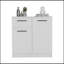Commode Orleans à 2 portes et tiroir simple, blanc-1660668450