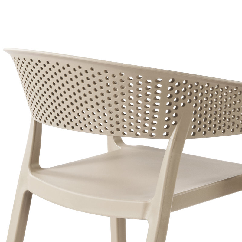 6-Person Outdoor Rectangular Dining Set, Beige