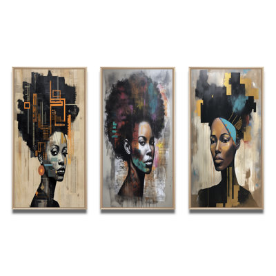 " Urban Queen Contemporary African " 3 - Pieces