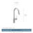 Moen Align One Handle Modern Kitchen Pulldown Faucet with Reflex and Power Clean Technology-19340491