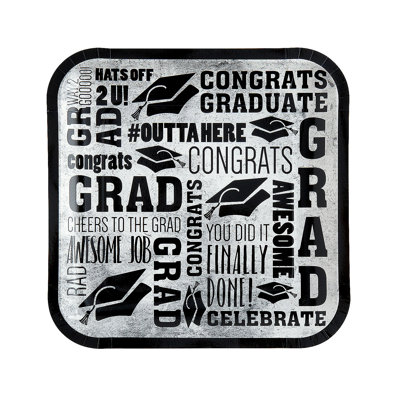 Blairwood Disposable Paper Graduation Dinner Plate