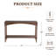 Console en bois brun avec pieds en spirale tournés et tablette inférieure pour le décor du vestibule du salon