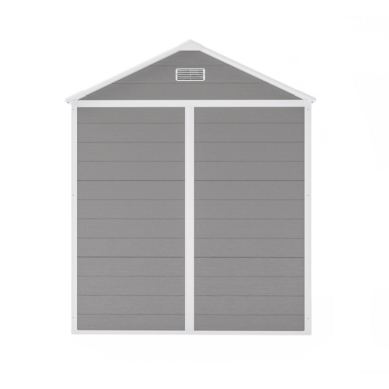 Campcraft 6*5ft resin storage shed, high quality pp material, strong structure, waterproof, rust and UV proof, large storage space, 12mm thick pp board