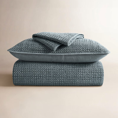 Waffle Cotton Quilt Set