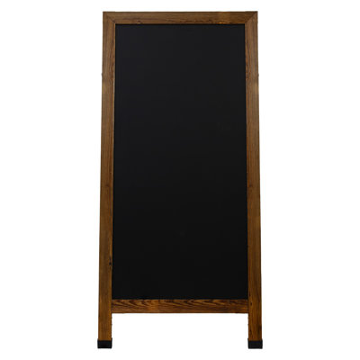 57" X 27" Chalkboard With Chalk And Eraser
