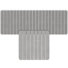 Ensemble de tapis de bain à séchage rapide Diatomite - Très grand + petits tapis gris