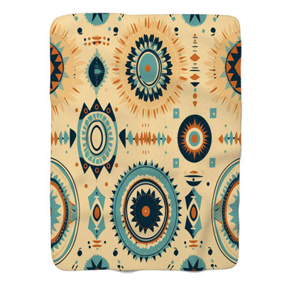 Ikat Design - 1 Piece Premium Blanket