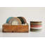12 Piece Stoneware Reactive Glaze Coaster Set