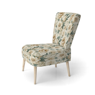 Chaise d'appoint rembourrée Antique Beige Vintage
