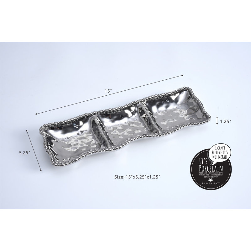 Assiette de service compartimentée