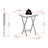 Turner Dark Brown Solid Wood 6-Piece Snack Table Set with Casters, 18.85'' L X 14.35'' D-440009932