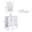 Ensemble de meuble-lavabo simple 36 po avec miroir
