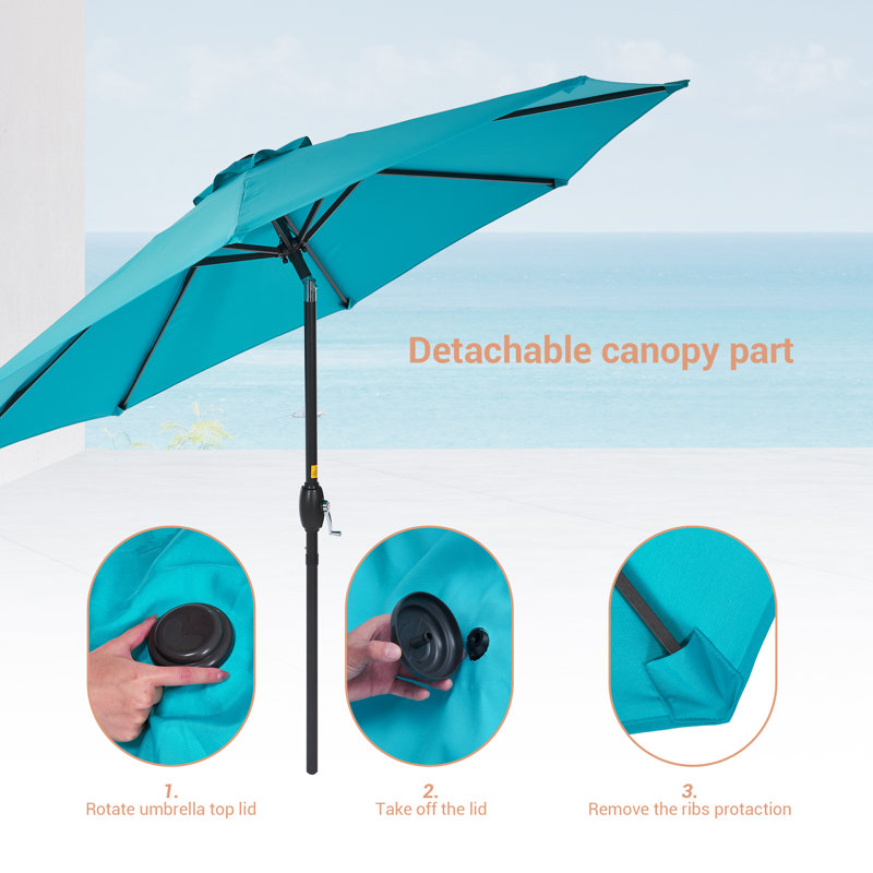 Parasol de marché 108 po Dorava, Bleu lac