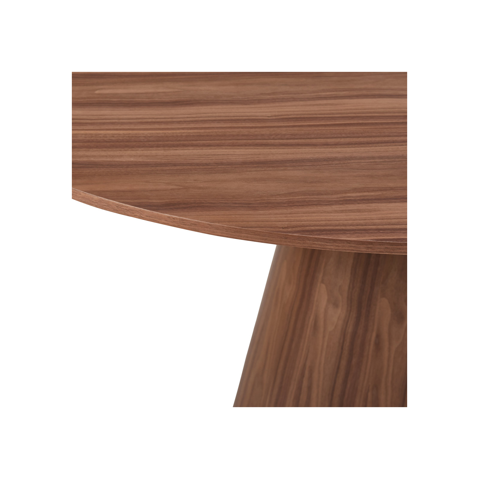 Royale Round Pedestal Dining Table , Walnut, 29.5" H x 43" W x 71" L