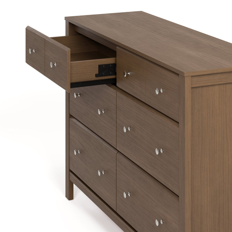 Commode double 6 tiroirs Horizon, Noisette