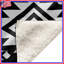 Couvertures à motif aztèque noir et blanc-130657940