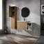 Meuble-lavabo 36 po avec lavabo et armoire latérale - Fermeture silencieuse de porte-2123250305